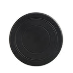 black colored frisbee