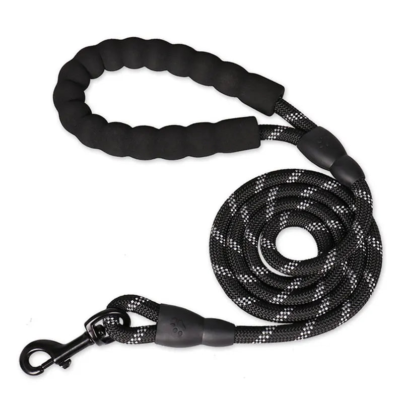 black dog leash