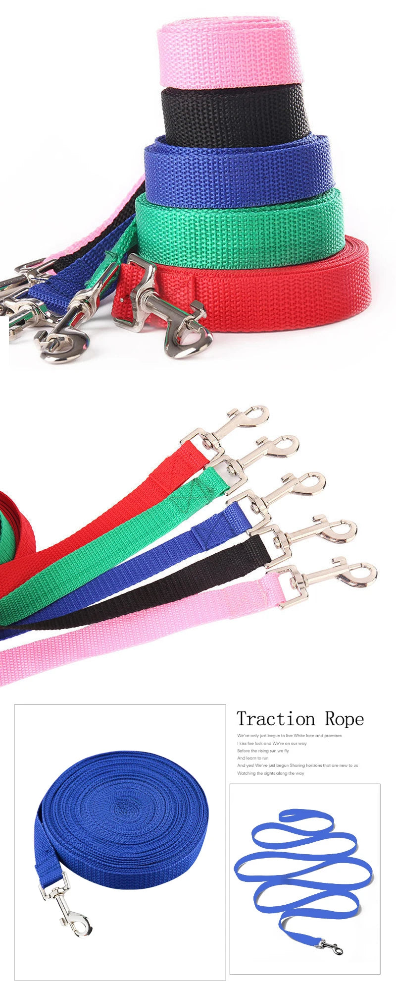 leash colors displayed
