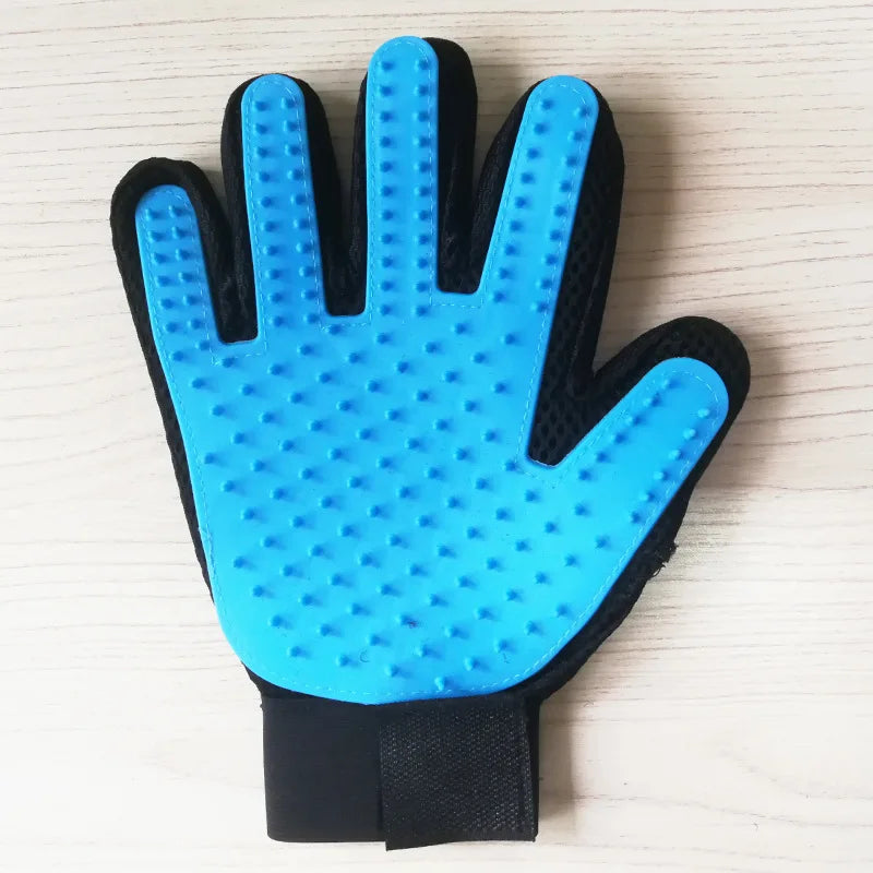 light blue glove