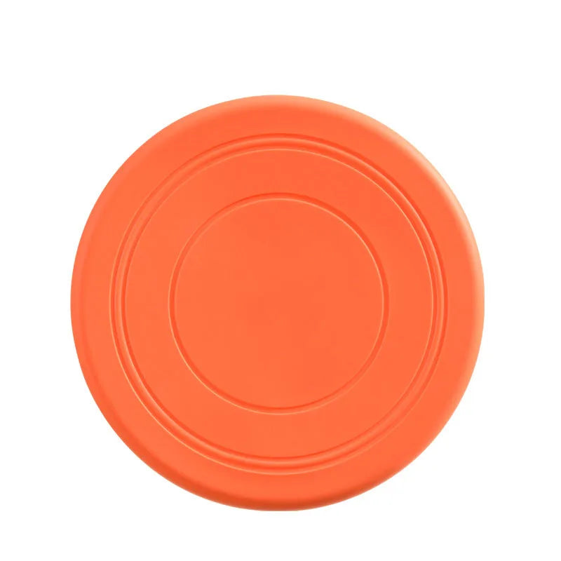 orange colored frisbee