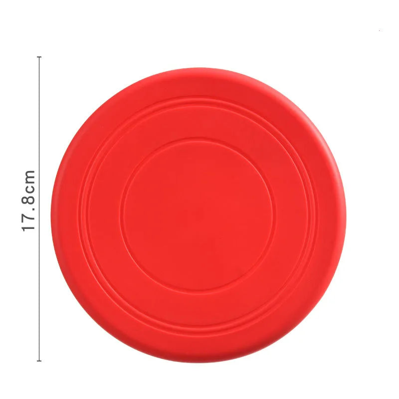 red colored frisbee