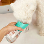 water bottle being used by dog