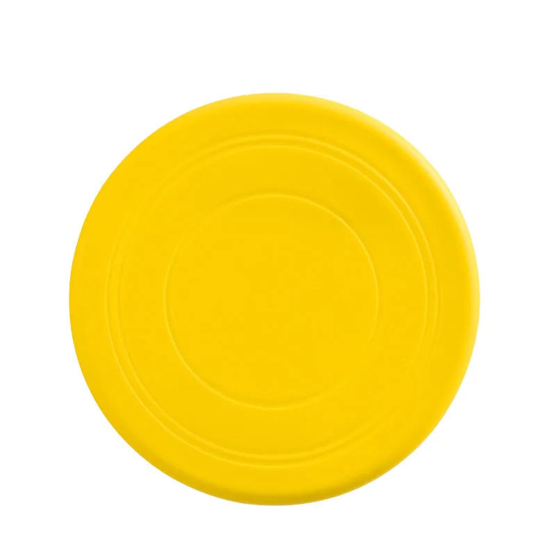 yellow colored frisbee